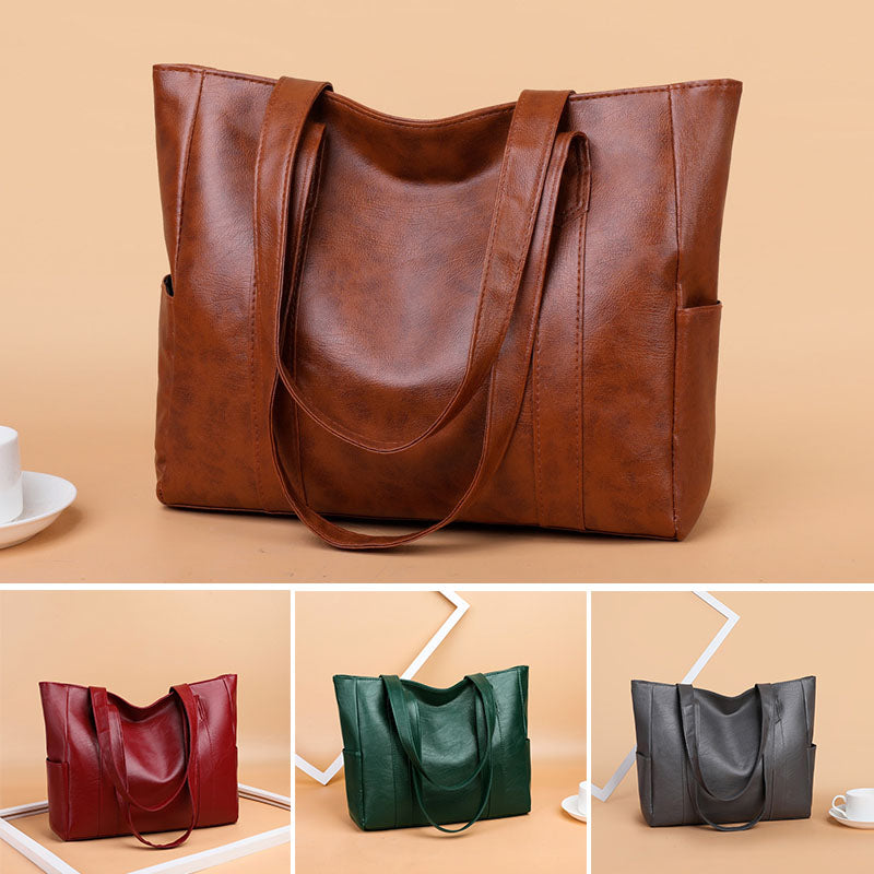 Descuento limitado 50 % 👜 Nuevo bolso bandolera de cuero suave para mujer ✨ Estilo casual, gran capacidad ✨