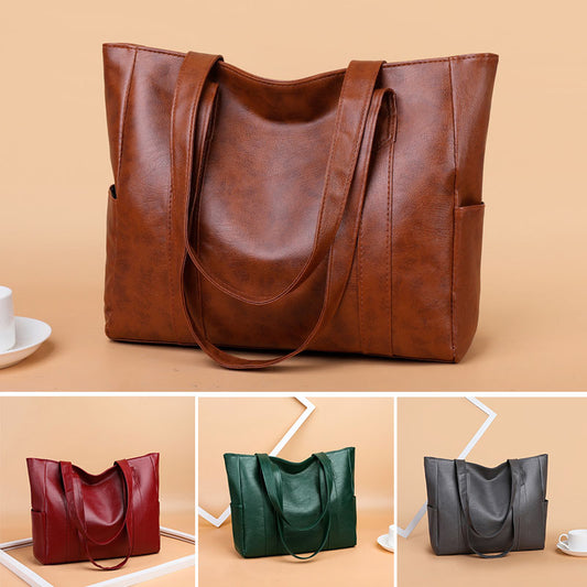 Descuento limitado 50 % 👜 Nuevo bolso bandolera de cuero suave para mujer ✨ Estilo casual, gran capacidad ✨