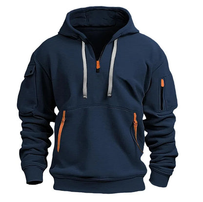👕[Vremenski ograničena ponuda 47% popusta] Novo za jesen/zimu [S-5XL] Muška majica/kapuljača s patentnim zatvaračem i više džepova - Besplatna dostava