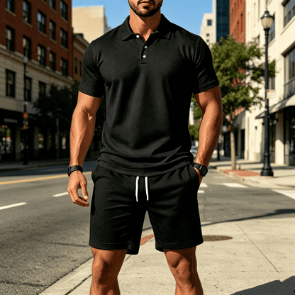 [Oferta por tiempo limitado]【S~3XL】Traje de pantalón corto de manga corta para hombre