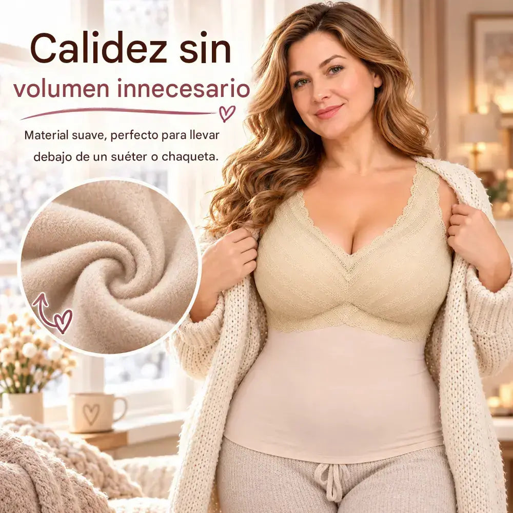 【L-3XL】Nuevo chaleco térmico para mujer para otoño e invierno: con inserciones, grueso, cálido, sin costuras, de calentamiento rápido, adecuado para uso diario.