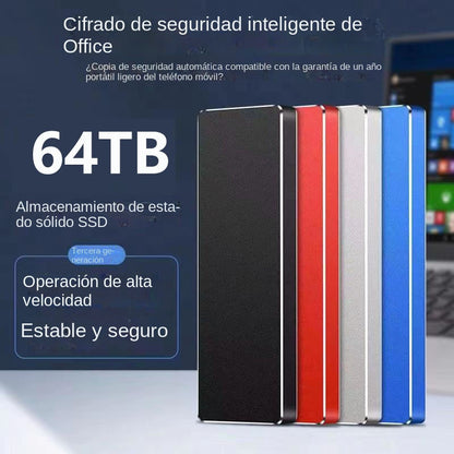 🎉【🔥Más de 9999+ vendidos】Disco duro portátil de transferencia ultrarrápida de 150 M/S【64T】