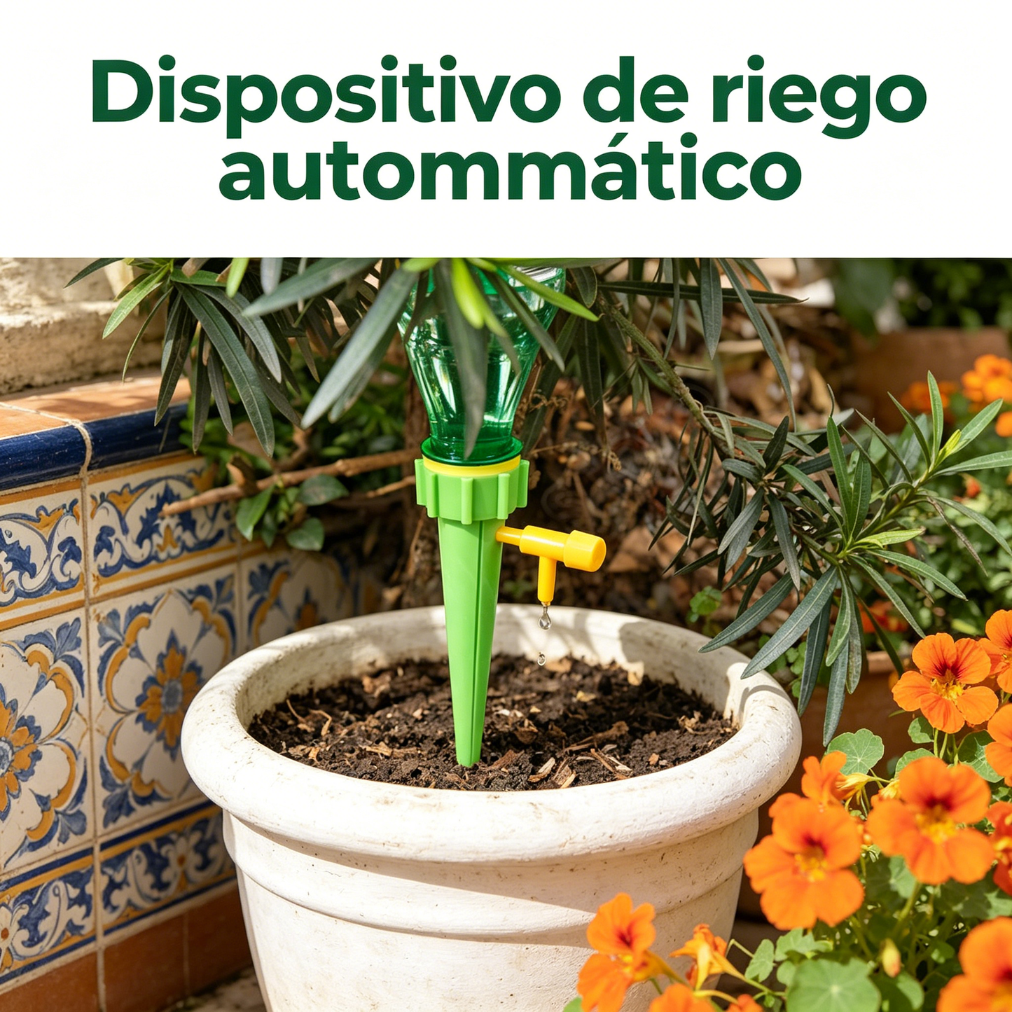 🌺【24 piezas 26€】🌹🍂Sistema de riego por goteo automático, ideal para plantar flores, perfecto para jardines y plantas en macetas.