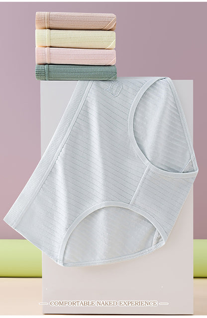 💖🔥【Paquete de 7】50% de descuento último día: bragas de algodón para mujer, de talle alto y antibacterianas_4309236