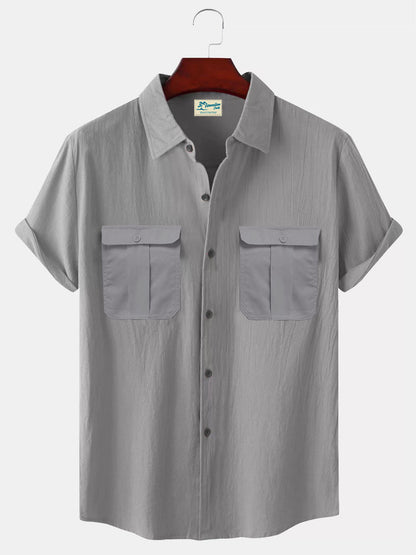 👔【M-5XL】Nueva camisa de lino minimalista para hombre para el verano: oferta por tiempo limitado.
