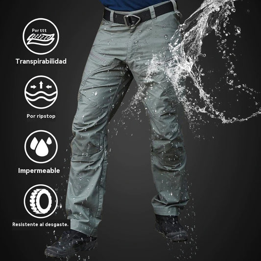 [S-5XL]✨Pantalones militares tácticos impermeables modernizados,almacenamiento con múltiples bolsillos