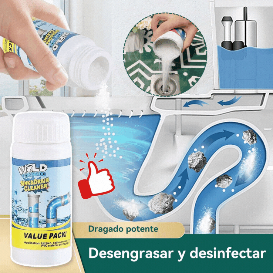 🛁💦【Compra 1 y llévate 1 gratis】🌟Limpiador de fregaderos y desagües: espuma de alta densidad a partir de extractos y enzimas en descomposición.