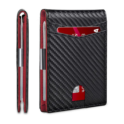 Imprescindible para hombres 👛 Cartera minimalista para hombre con función de protección RFID 👨