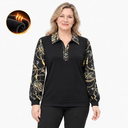 【M–6XL】Nová dámská termokošile na podzim a zimu – velké velikosti, zakrývá břicho, hřejivá a elegantní