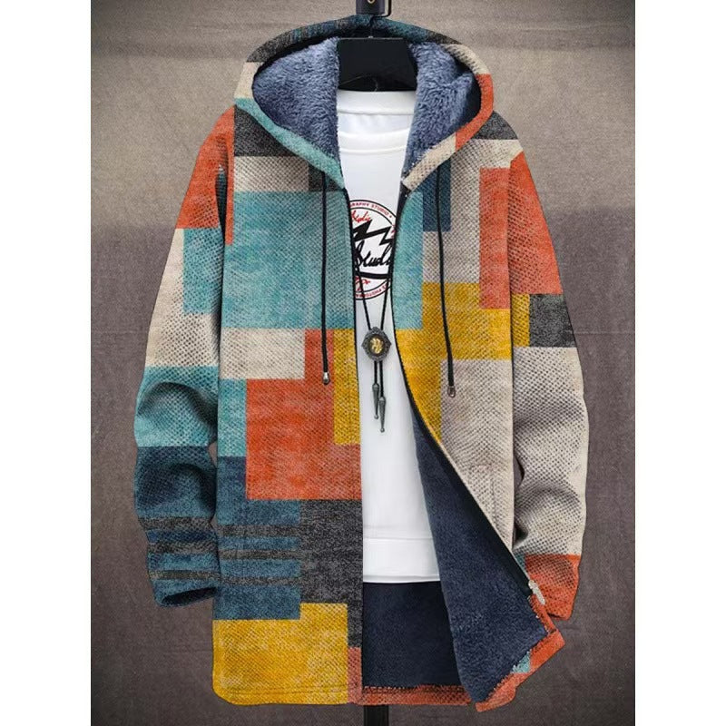 👔[S-4XL] Pánský ležérní teplý podzimní a zimní kabát, vyrobený z silné vlny a sametu, dostupný ve všech velikostech.