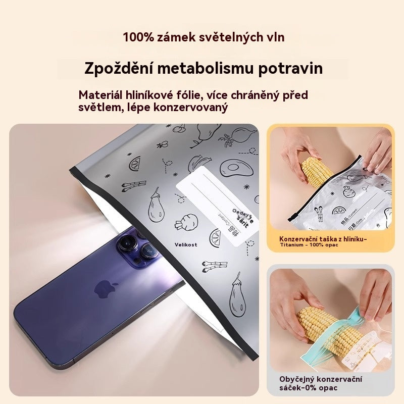 🥩【60 ks】Sáčky z hliníkové fólie vhodné do chladničky i mrazničky