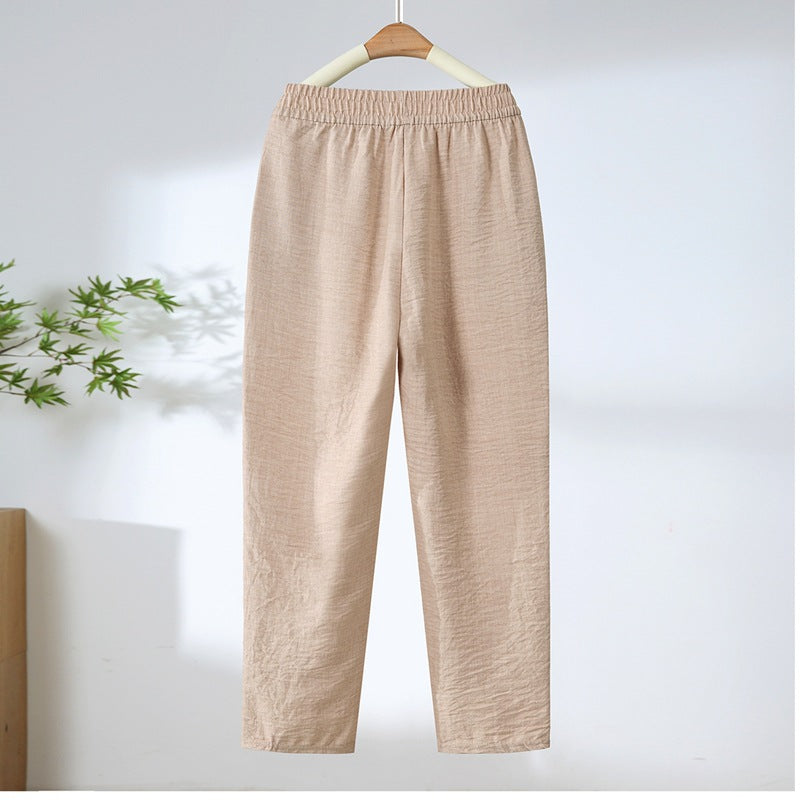 💥【40-90KG】Letní módní ležérní devítiminutové kalhoty