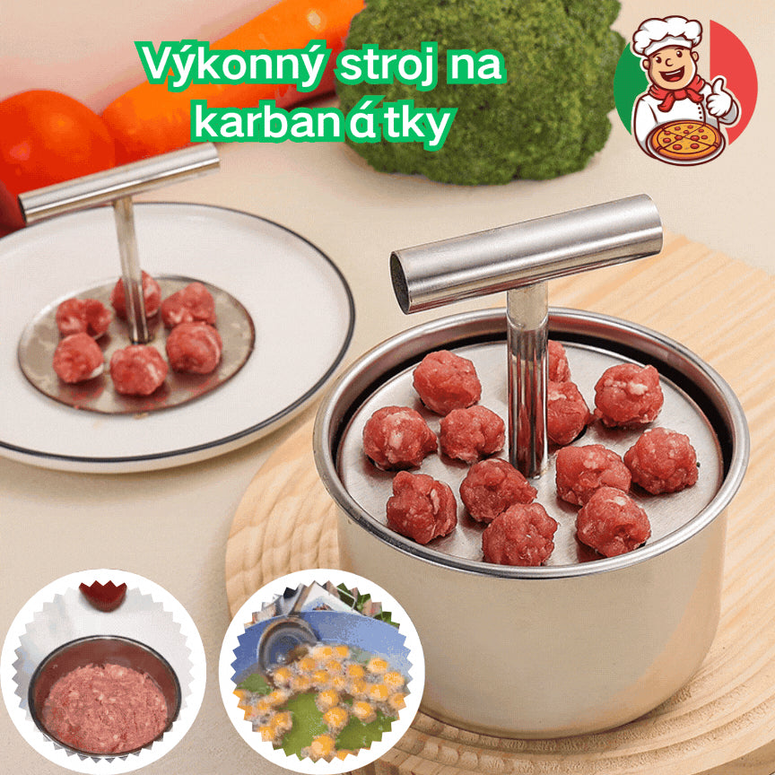 【Kupte 1, získejte 1 zdarma】Výrobník na karbanátky z nerezové oceli, praktický kuchyňský nástroj – ideální na karbanátky a rybí kuličky🍖🐟