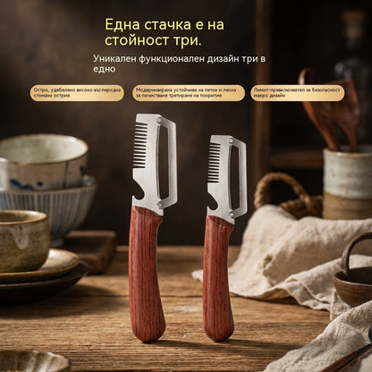✅Kupte 1, dostanete 1 zdarma (2 položky) 🧅🔪 Multifunkční kuchyňská škrabka 3 v 1: Loupá, krájí a otevírá lahve! 🔥_4288317