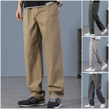 👖[M–6XL] Pánské volné bavlněné kalhoty rovného střihu pro větší velikosti – outdoorové kalhoty🔥
