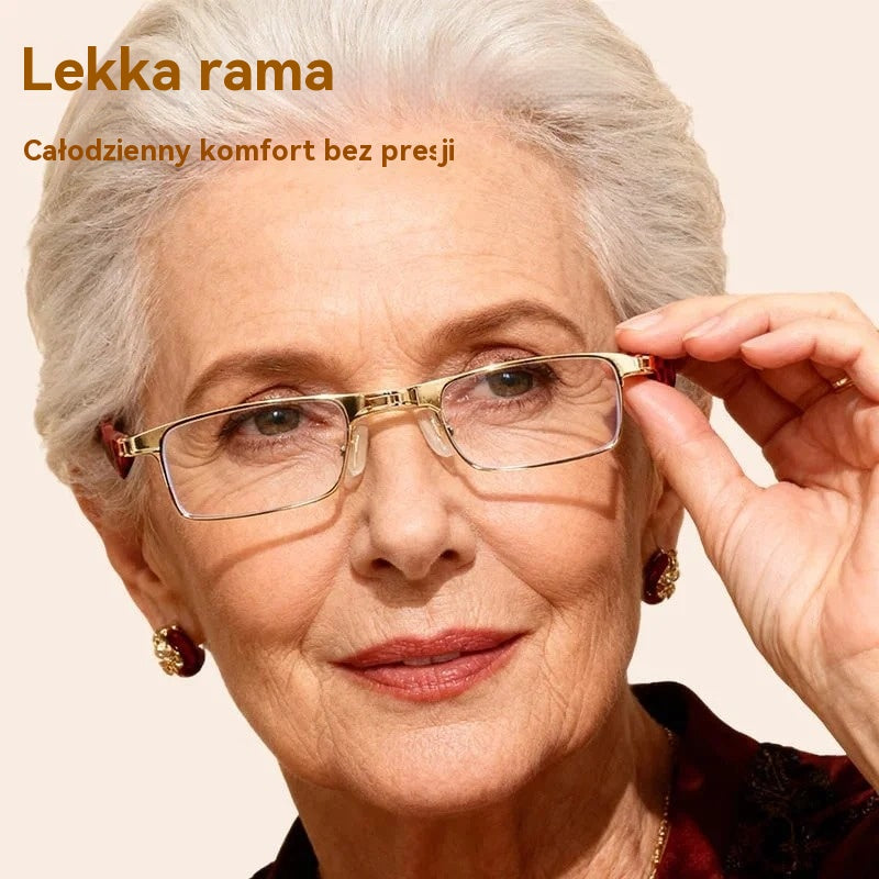 🔥【Kup 1, a 1 dostaniesz gratis】Składane okulary do czytania z filtrem światła niebieskiego i etui na okulary - 4226182