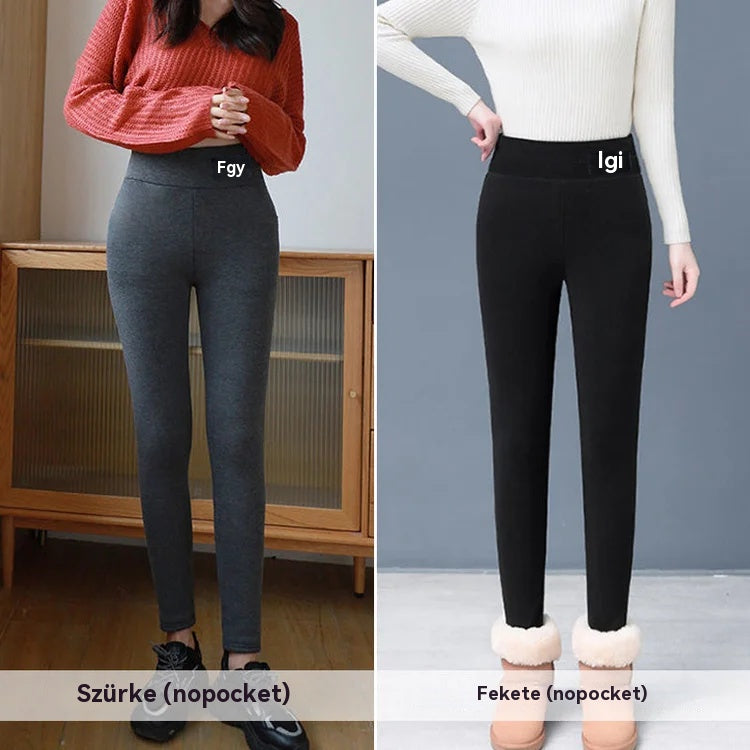 🌈🌟🔥【M-3XL】Vasson vastagított bársonyos juhgyapjúból készült felsőruházat, osztrák bársony őszi és téli leggings - 4214726