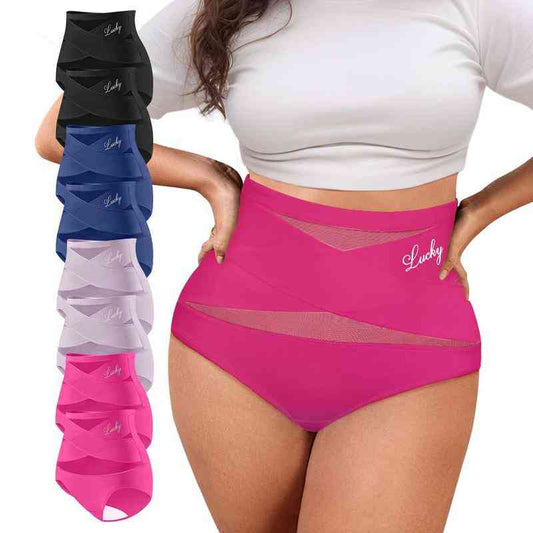 🌸✨ Braguita de talla grande de talle alto con espalda cruzada y control de abdomen.