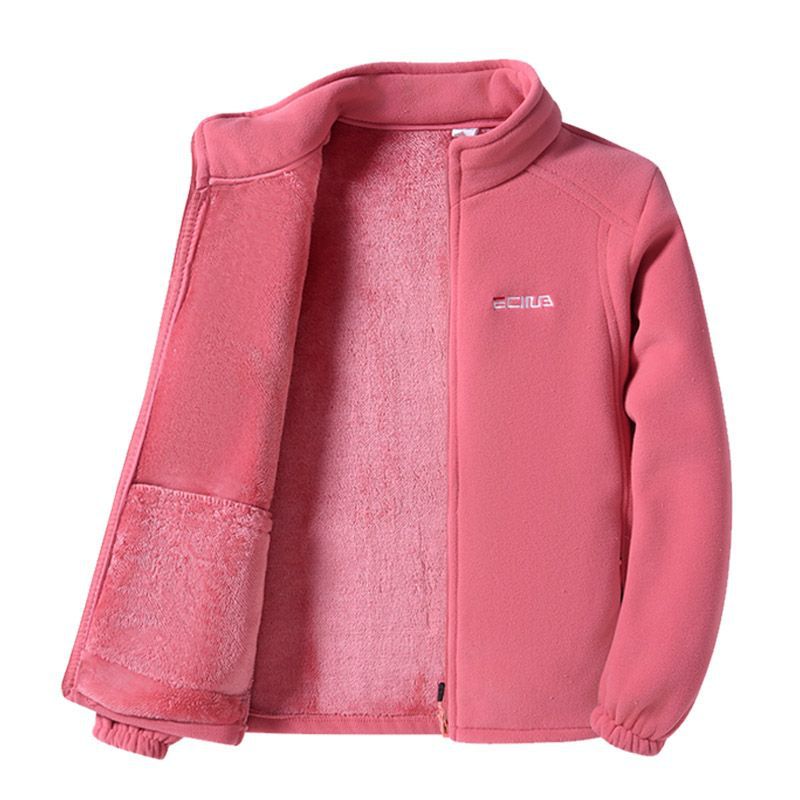 🔥【XL-5XL】🐏Dámská outdoorová bunda z tlustého fleecu na podzim a zimu, větruodolná a teplá, se stojáčkem