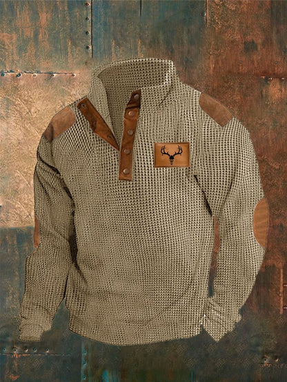 【S-5XL】 Chaqueta casual de hombre para otoño e invierno con cuello alto y mangas largas, suave y cómoda, cálida y a prueba de viento.