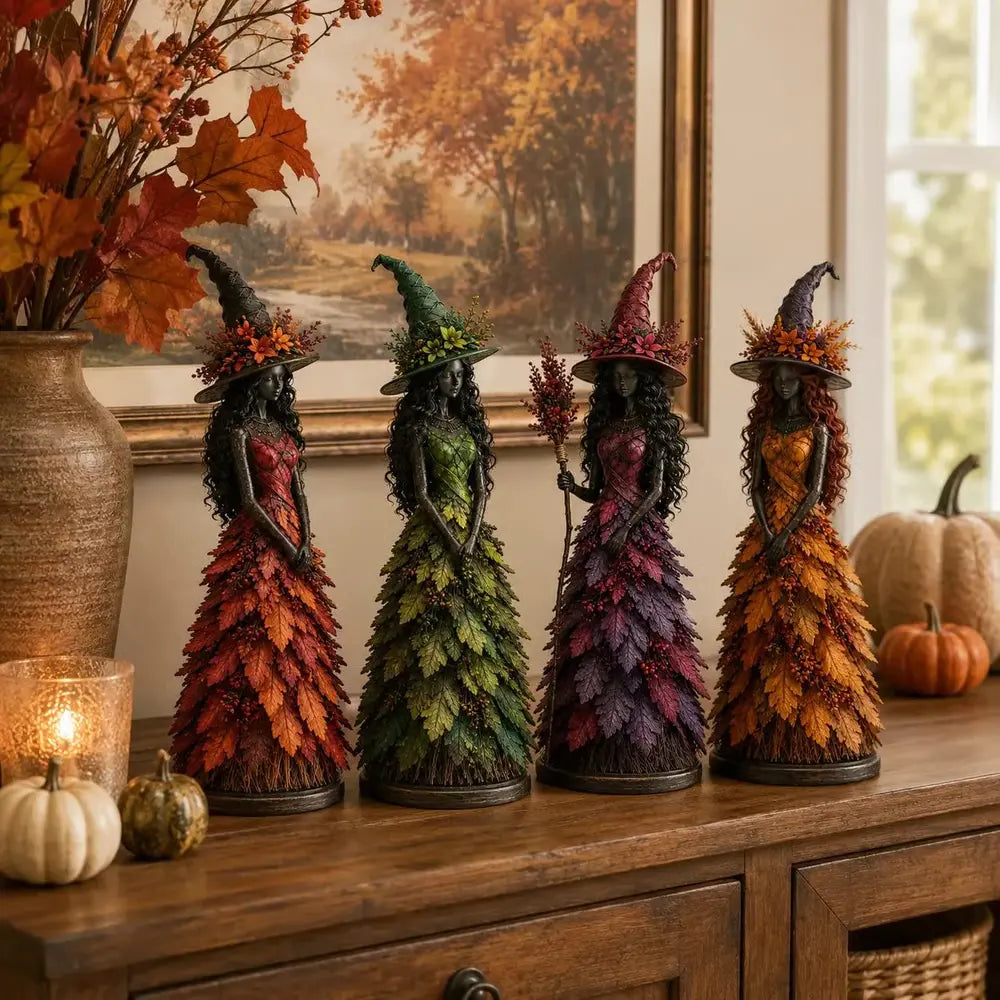 🧙‍♀️ Figura de bruja encantada de otoño