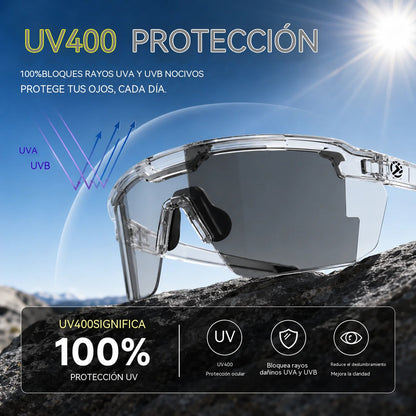 ☀️🕶️Gafas de seguridad fotocromáticas polarizadas UV400 – 🥇Gafas resistentes a los impactos para deportes al aire libre y trabajo✨