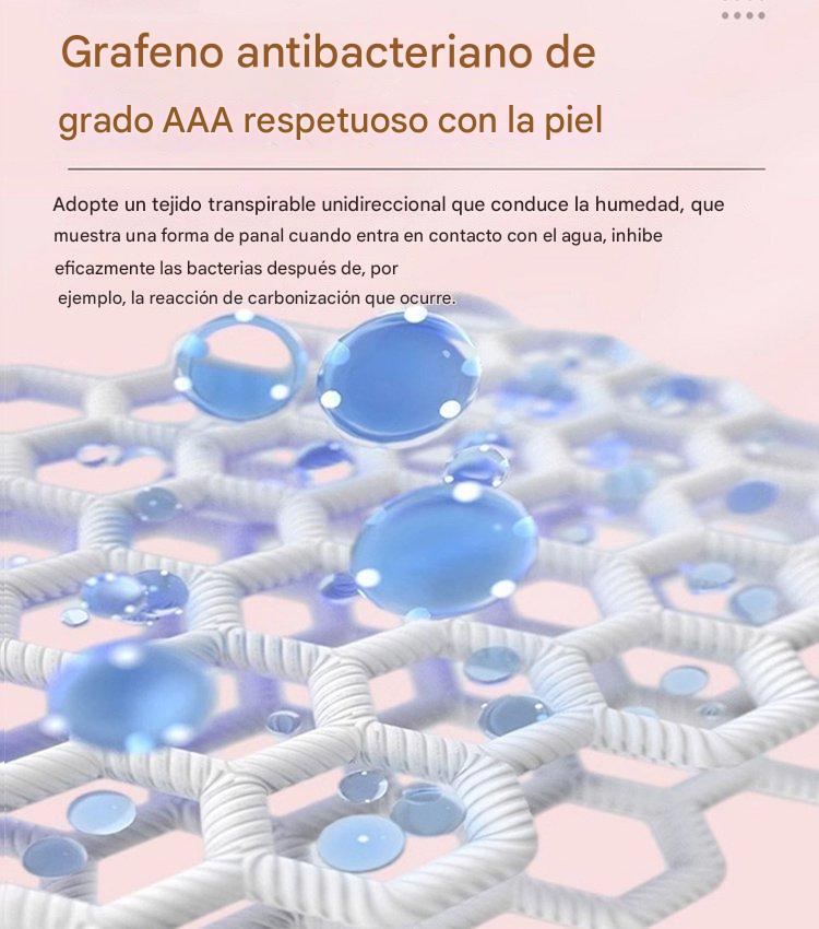 🔥🌈【5 piezas】 Almohadilla antibacteriana de algodón y grafeno lavable