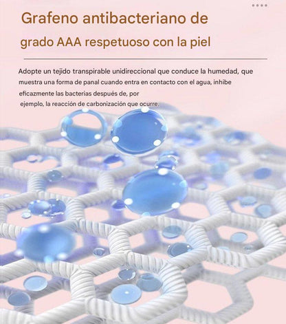 🔥🌈【5 piezas】 Almohadilla antibacteriana de algodón y grafeno lavable