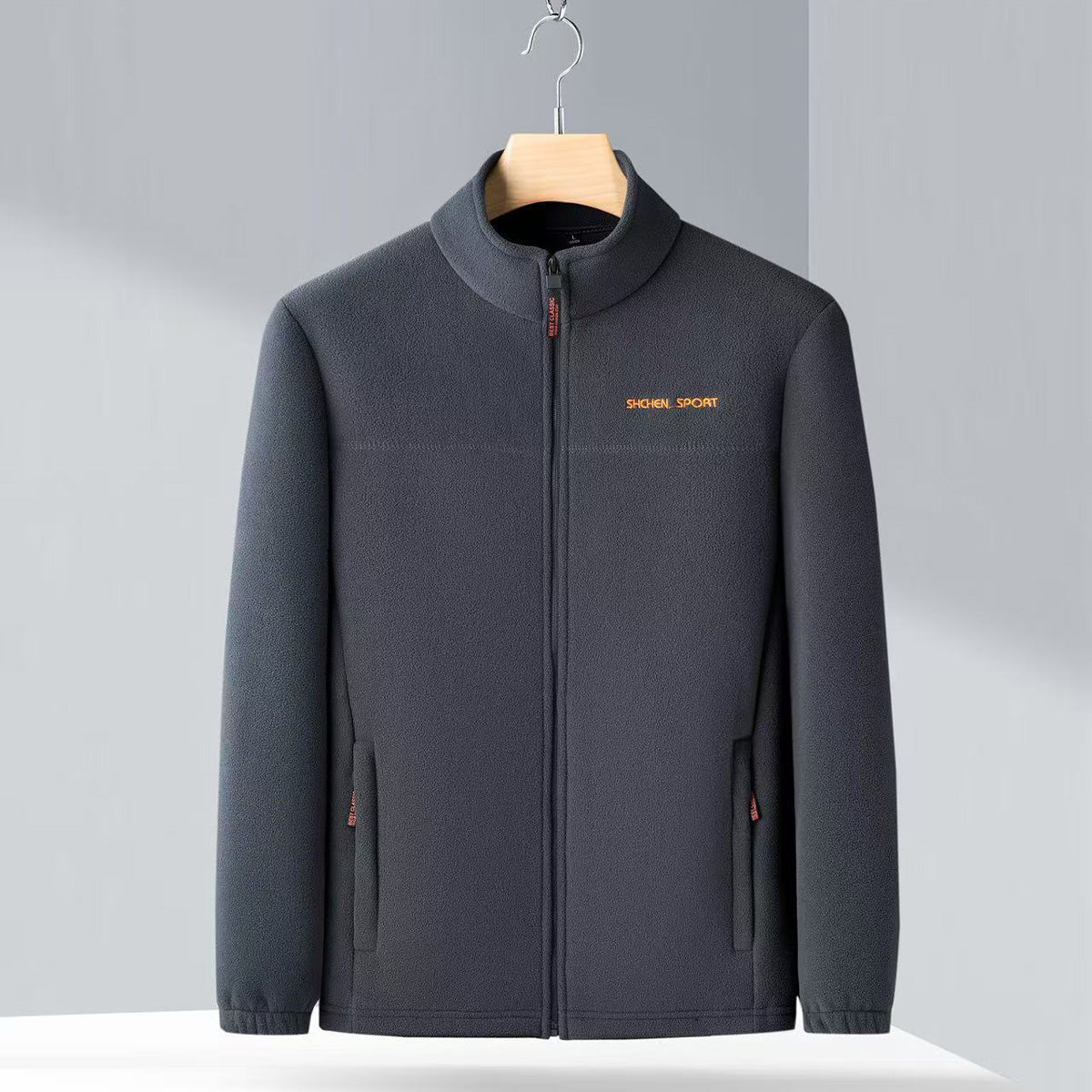 🧥🍂Pánská podzimní a zimní polar fleecová bunda, fleecová bunda s vysokým límcem pro mladé muže a muže středního věku