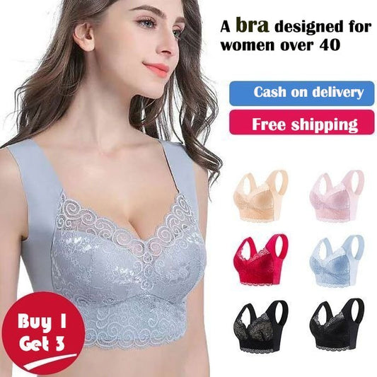 【Oferta por tiempo limitado】Sujetador cómodo y transpirable para mujer de nuevo estilo (6 piezas)> Adecuado para mujeres mayores de 40 años