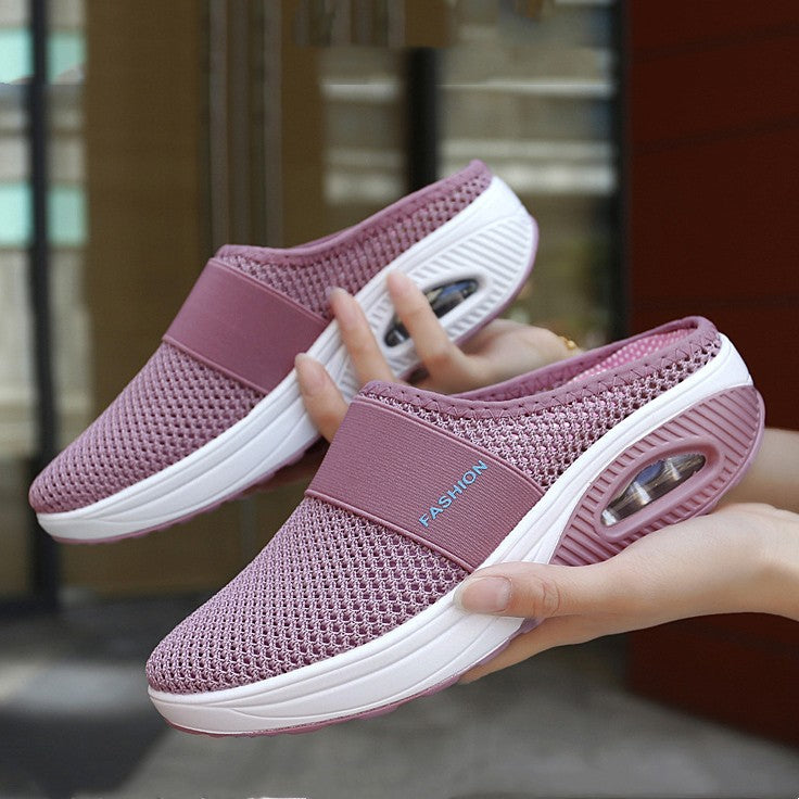 👡🛒【Nuevo producto a precio reducido】💖🎁【35-43】Zapatillas 2026 de malla hueca con amortiguación de aire y alta elasticidad para caminar sin cansar