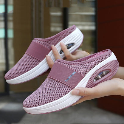 👡🛒【Nuevo producto a precio reducido】💖🎁【35-43】Zapatillas 2026 de malla hueca con amortiguación de aire y alta elasticidad para caminar sin cansar
