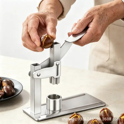 🥜💪Cascanueces con mango – fabricado en acero inoxidable, listo para usar