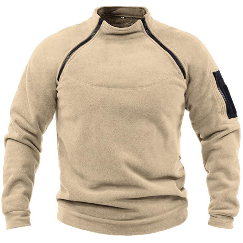 【S-4XL】Φθινοπωρινά και χειμερινά ανδρικά ζεστά μακρυμάνικα μπλουζάκια εξωτερικού χώρου