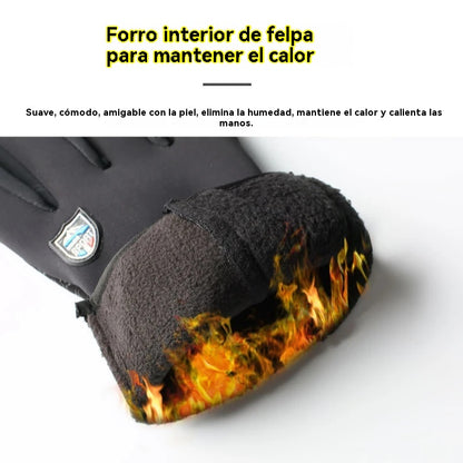 ❄️⛷️Otoño e invierno al aire libre ciclismo escalada guantes de esquí cálidos guantes de lana impermeables a prueba de viento🧤