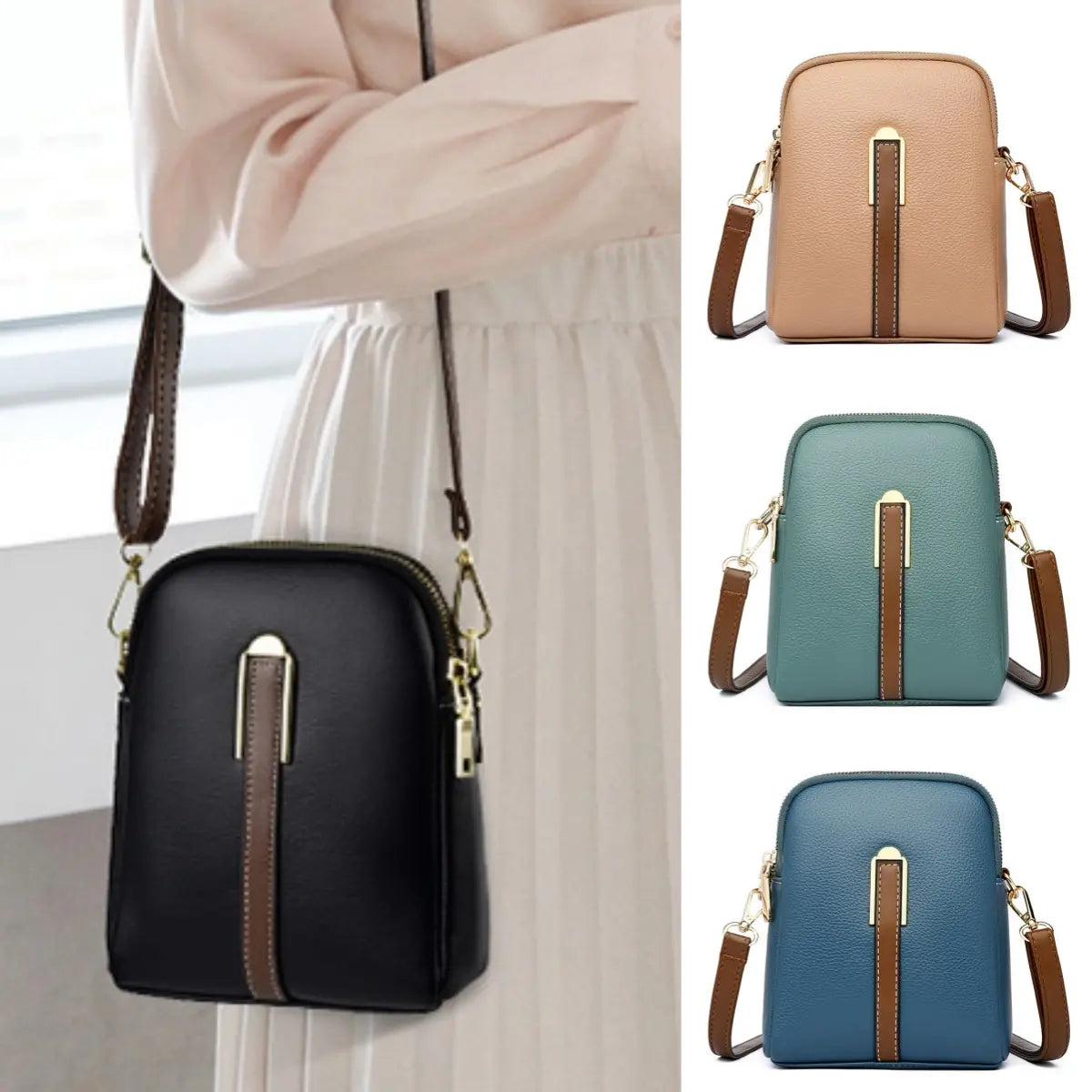 🥰【6 colores】Bolsos de mujer modernos de piel auténtica