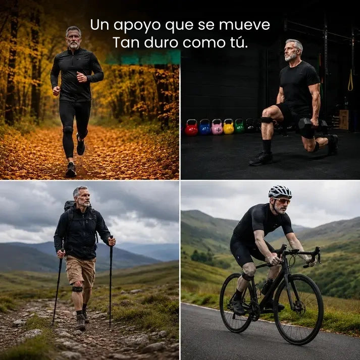 【paquete de 4】Rodilleras deportivas 👉 Las rodillas necesitan tiempo para recuperarse, y este equipamiento proporciona el soporte necesario.