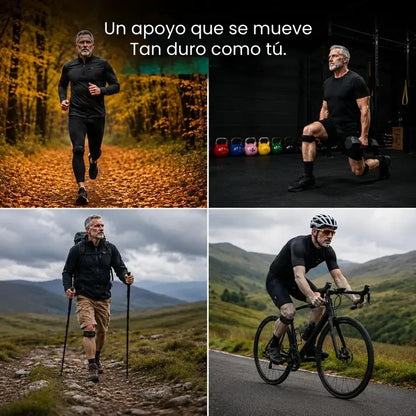 【paquete de 4】Rodilleras deportivas 👉 Las rodillas necesitan tiempo para recuperarse, y este equipamiento proporciona el soporte necesario.