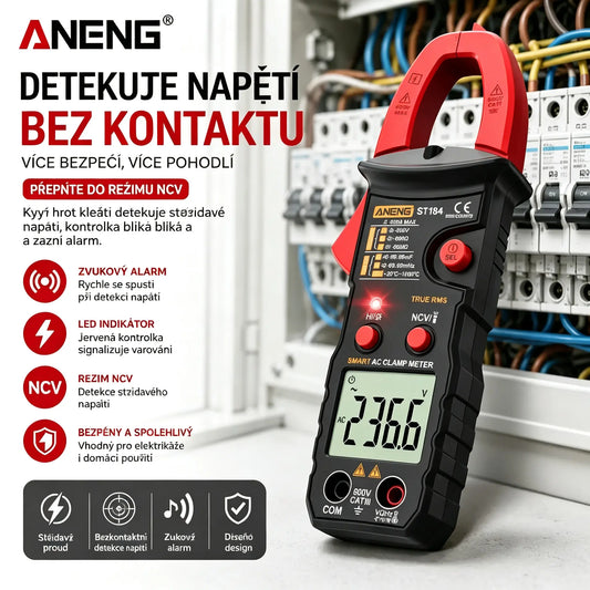 🔥【Časově omezená nabídka】🛠️Chytrý digitální klešťový měřič, multifunkční klešťový měřič pro elektrikáře✅Vysoce přesný klešťový měřič✅Plně automatická identifikace.