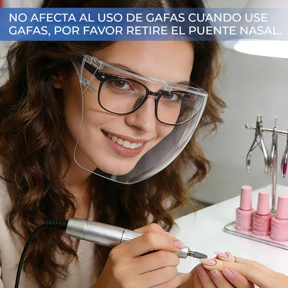 🔥【Compre 1 y obtenga 1 gratis】Protector facial  Protege contra gotas, niebla, viento, ojos, polvo y humos.