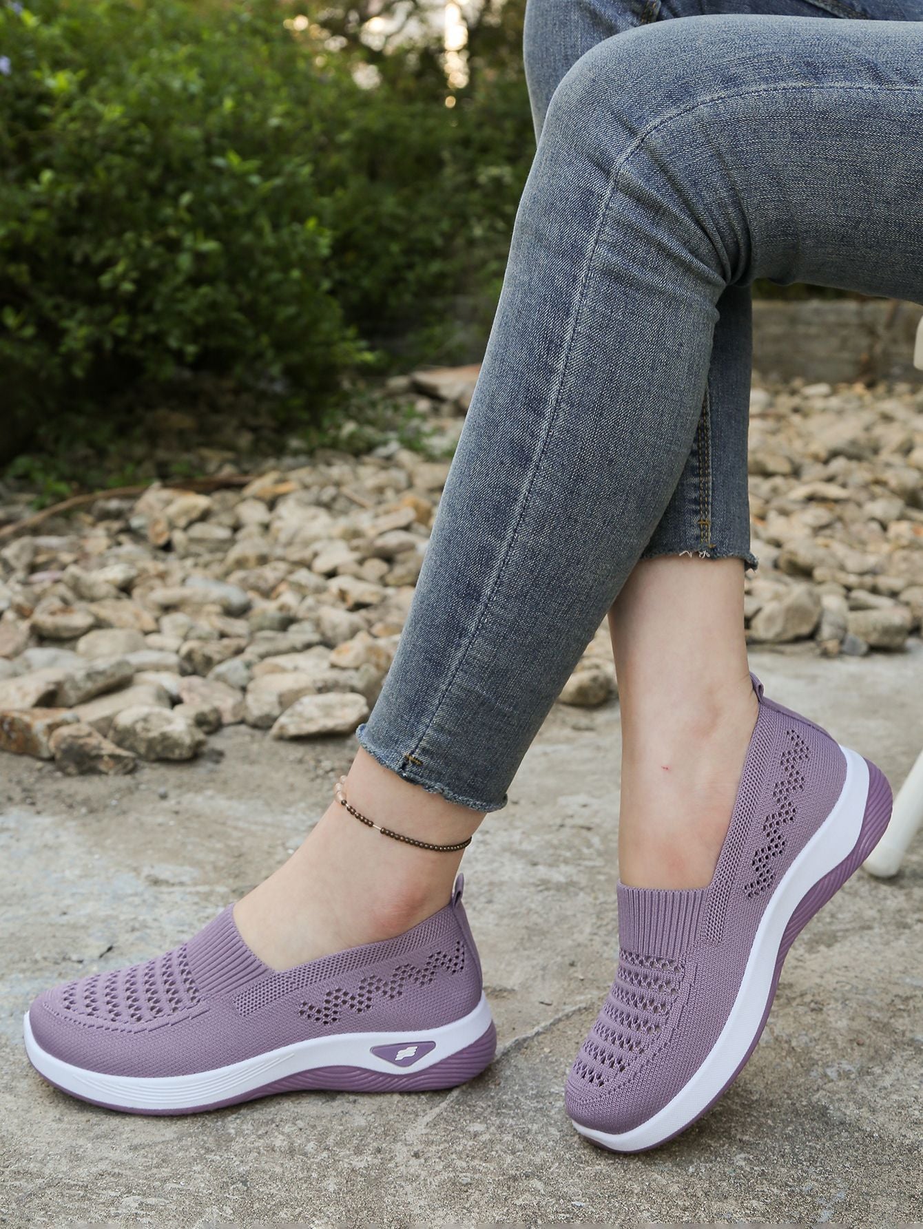 💖Oferta por tiempo limitado🔥【35-43】🥿Zapatos nuevos de mujer tejidos, transpirables, casuales, antideslizantes para mamás, planos y flexibles._4248038