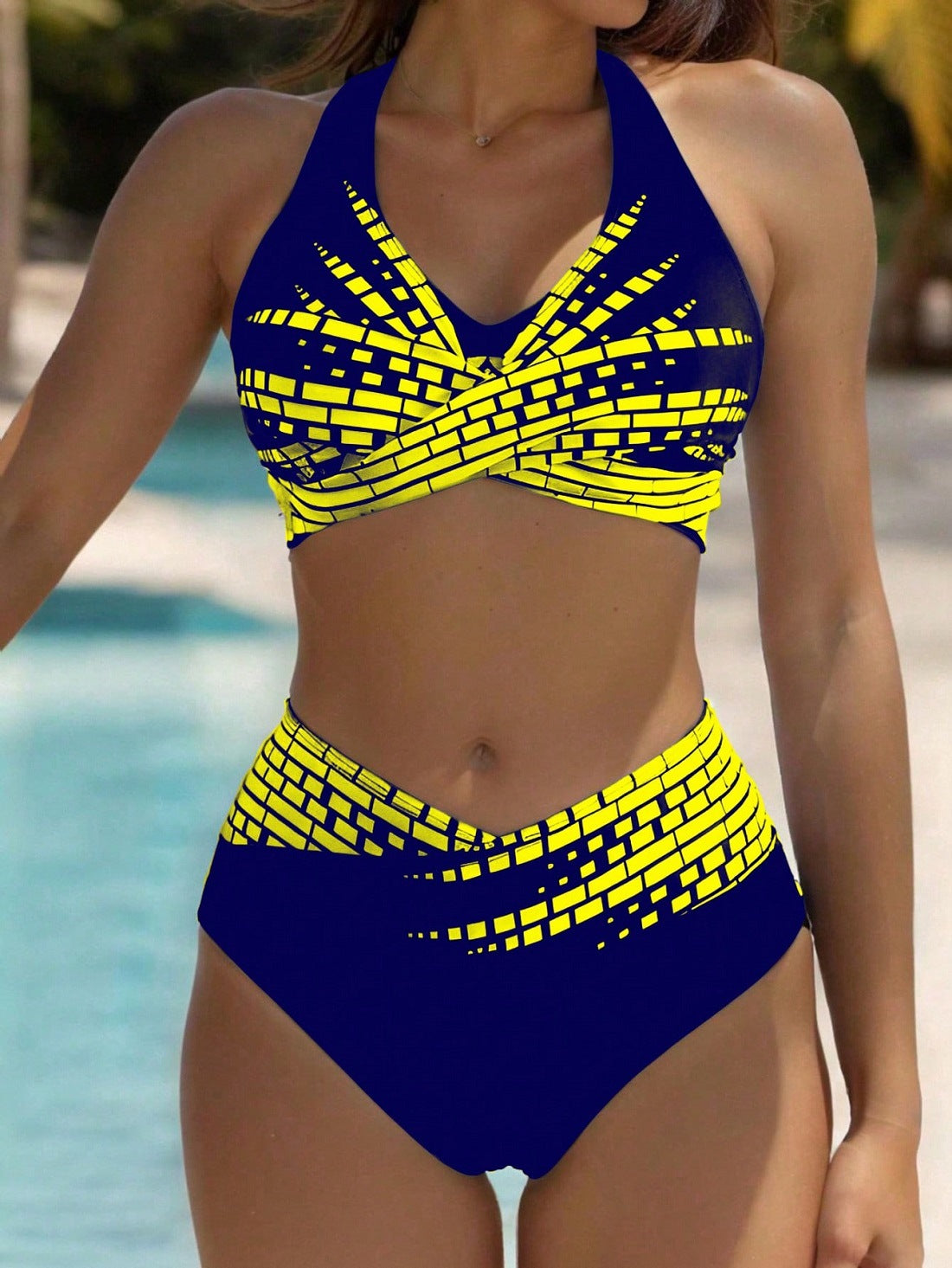 👙 【50 % DE DESCUENTO 💥】【L–2XL】 👉 Bikinis de dos piezas para mujeres de tallas grandes ✅ Cintura alta ✅ Alta elasticidad