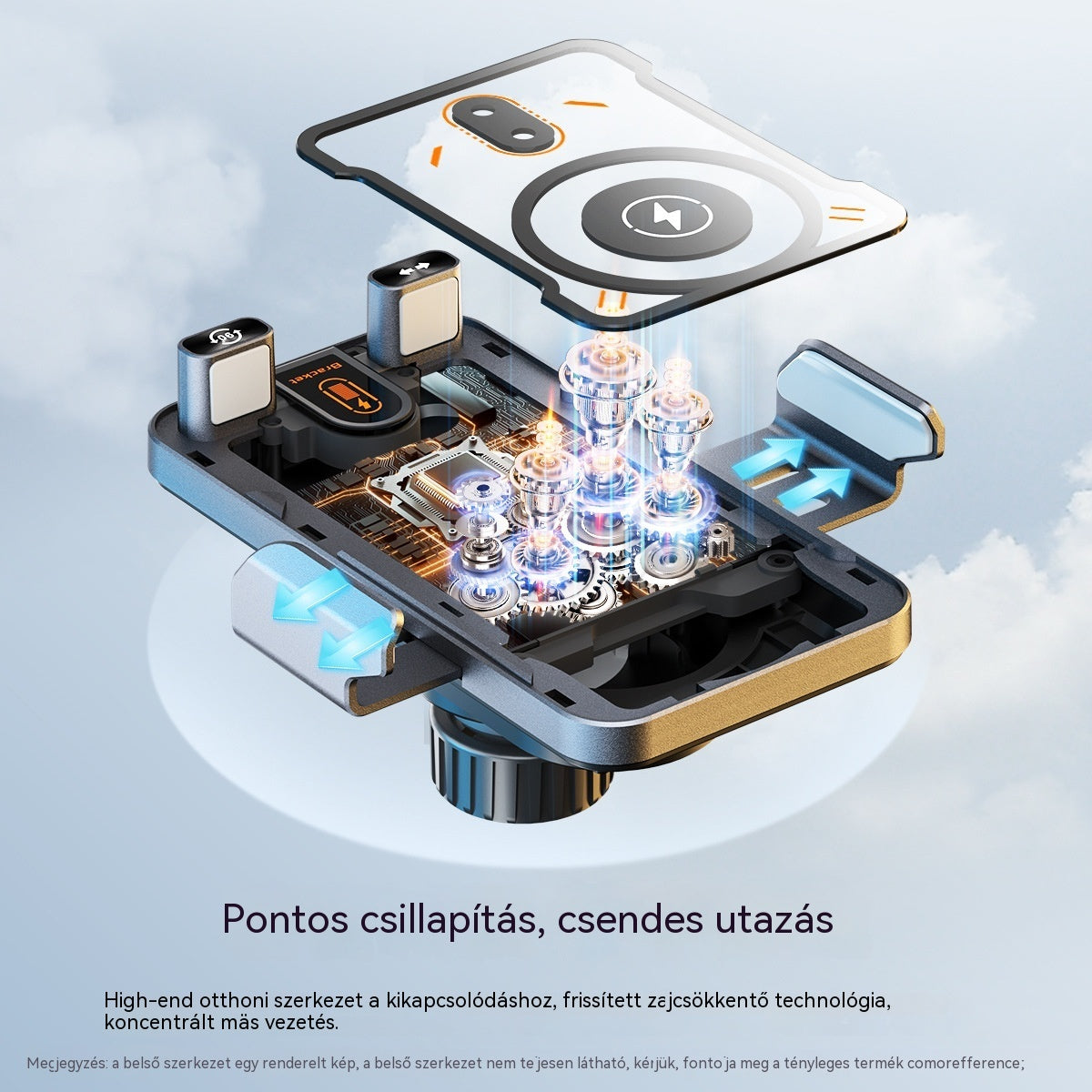 Új autós tartó gyors vezeték nélküli töltéshez (2026) - 4224999