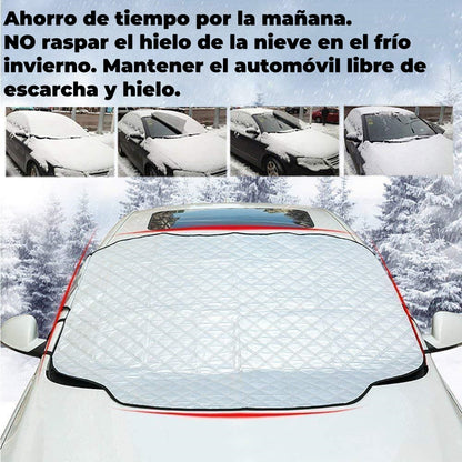 🚗【Oferta especial por tiempo limitado】【Se puede utilizar en todas las estaciones】Cubierta de parabrisas de coche con diseño magnético, parasol de verano