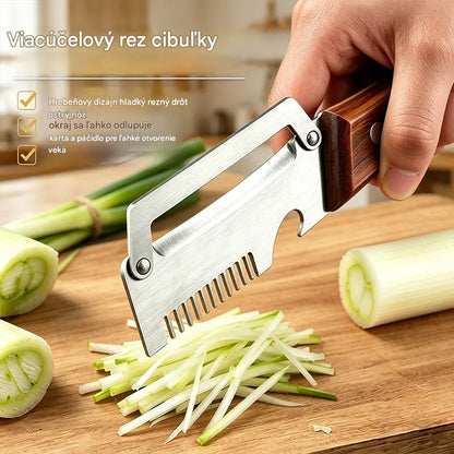 🔥Kupte 1 a získejte 1 zdarma (2 kusy)🧅🔪 Multifunkční kuchyňská škrabka 3 v 1: Loupe, seká zeleninu, krájí maso a otevírá láhve! 🔥-4317738