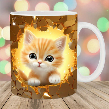 🎁Kreativní hrnek na kávu s kočkou, vynikající dárek-4097283