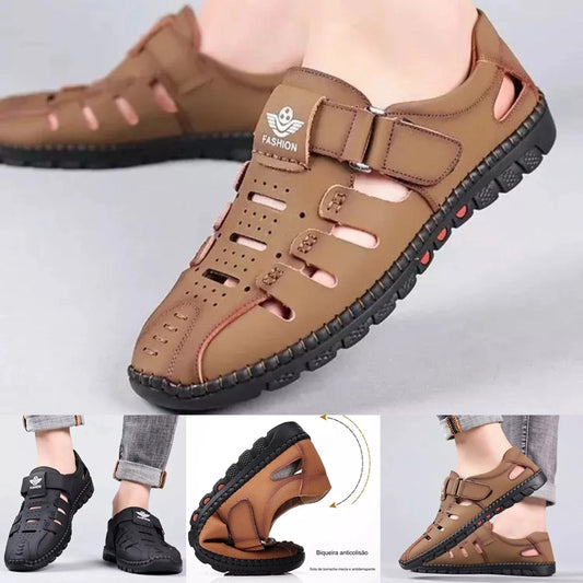🔥🔥【38-44】2025 verano nuevos zapatos casuales huecos transpirables para hombres suela suave🔥