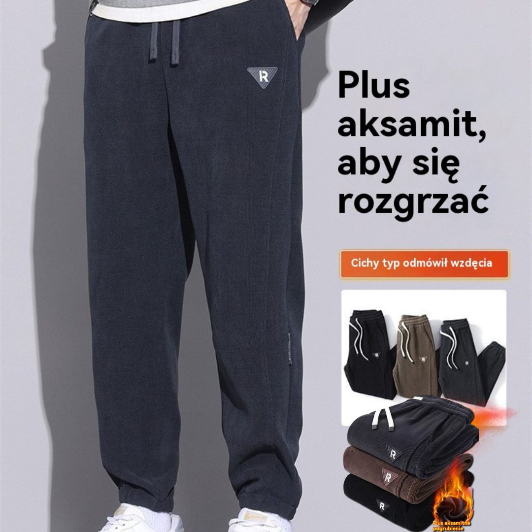 🔥🔥 Nowe męskie spodnie zimowe 2026, z grubego sztruksu z ociepleniem, ciepłe i wygodne spodnie casualowe
