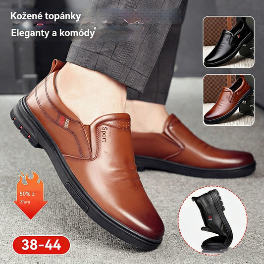 🔥👞【Veľkosti 38-44】💖Nová pánska obuv do práce z pravej kože z roku 2026, ležérna, pohodlná a mäkká.