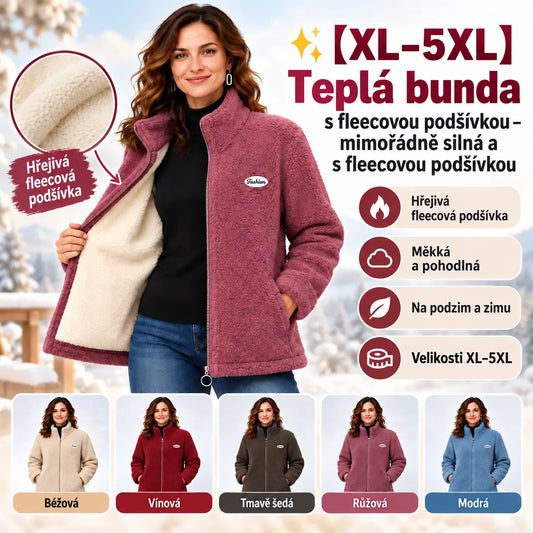✨【XL–5XL】Teplá bunda s fleecovou podšívkou – mimořádně silná a s fleecovou podšívkou.